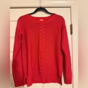 JOE FRESH Pink Knit Sweater Coral NWOT Small